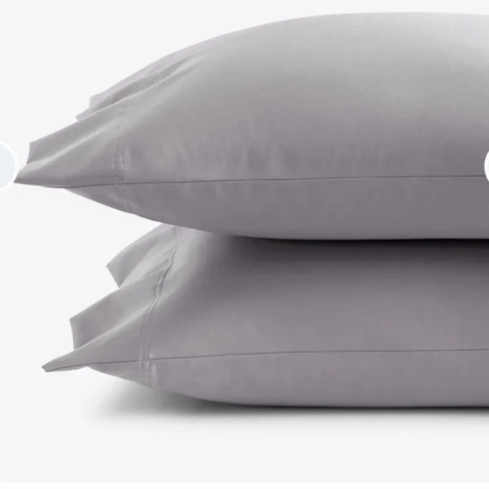 The Company Store Legends Premium Supima Cotton Pillowcase Set King Silver NWOT